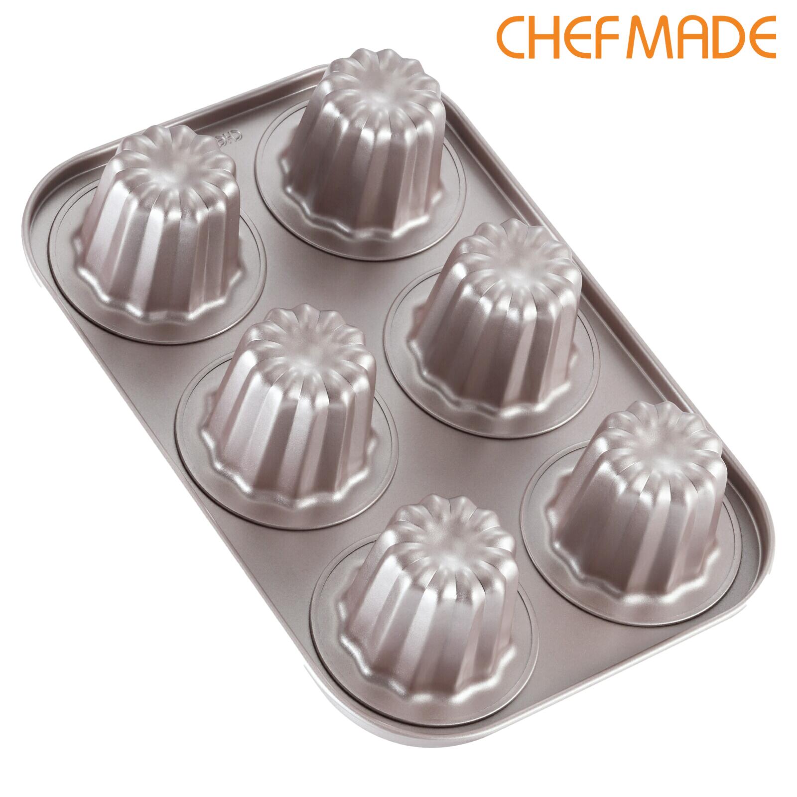 楽天市場】CHEFMADE カヌレ型 6個取 シリコン加工 ノンスティック(26.7
