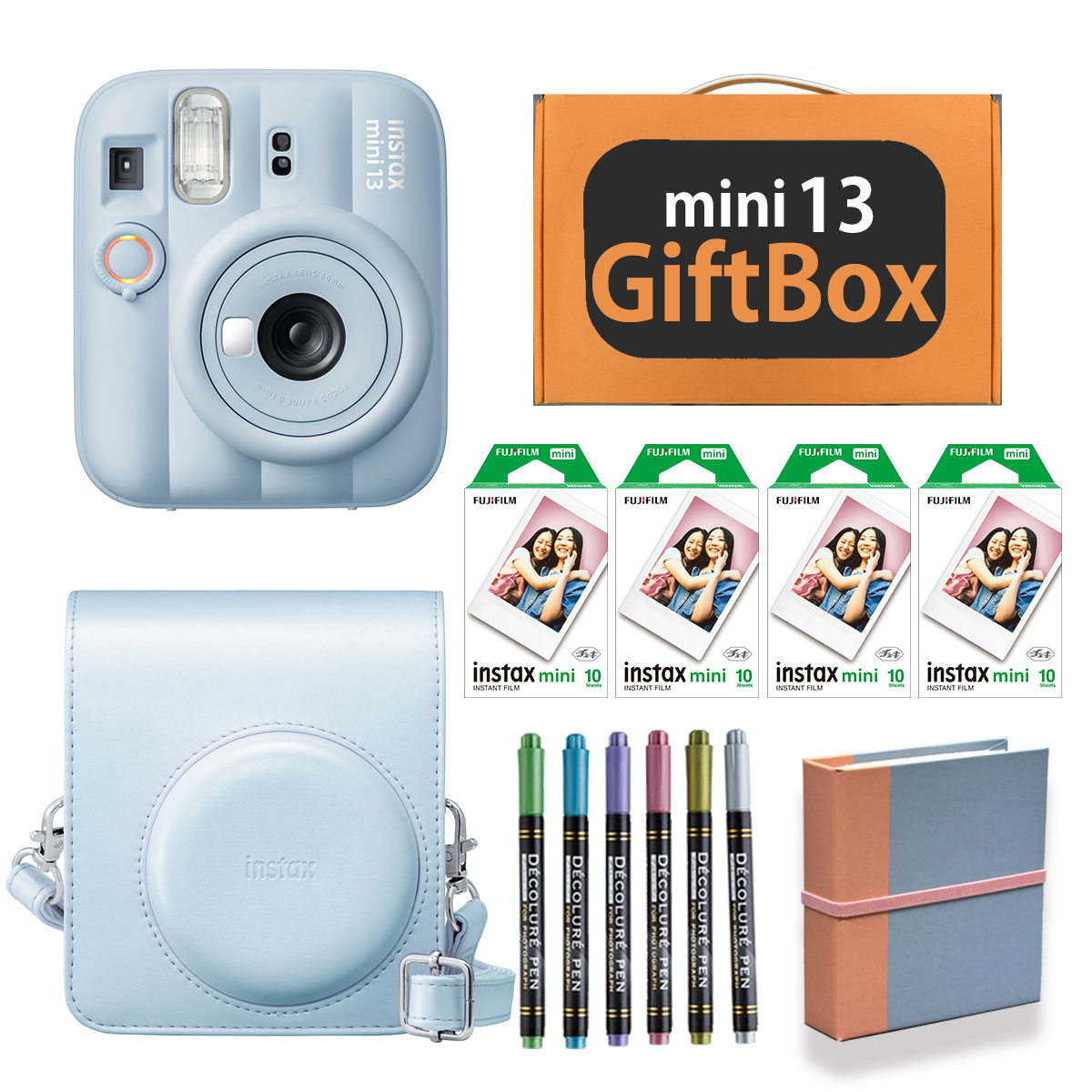 【楽天市場】【ギフト チェキ】富士フィルム チェキ インスタントカメラ instax mini13【フロストブルー】カメラケース チェキ ...