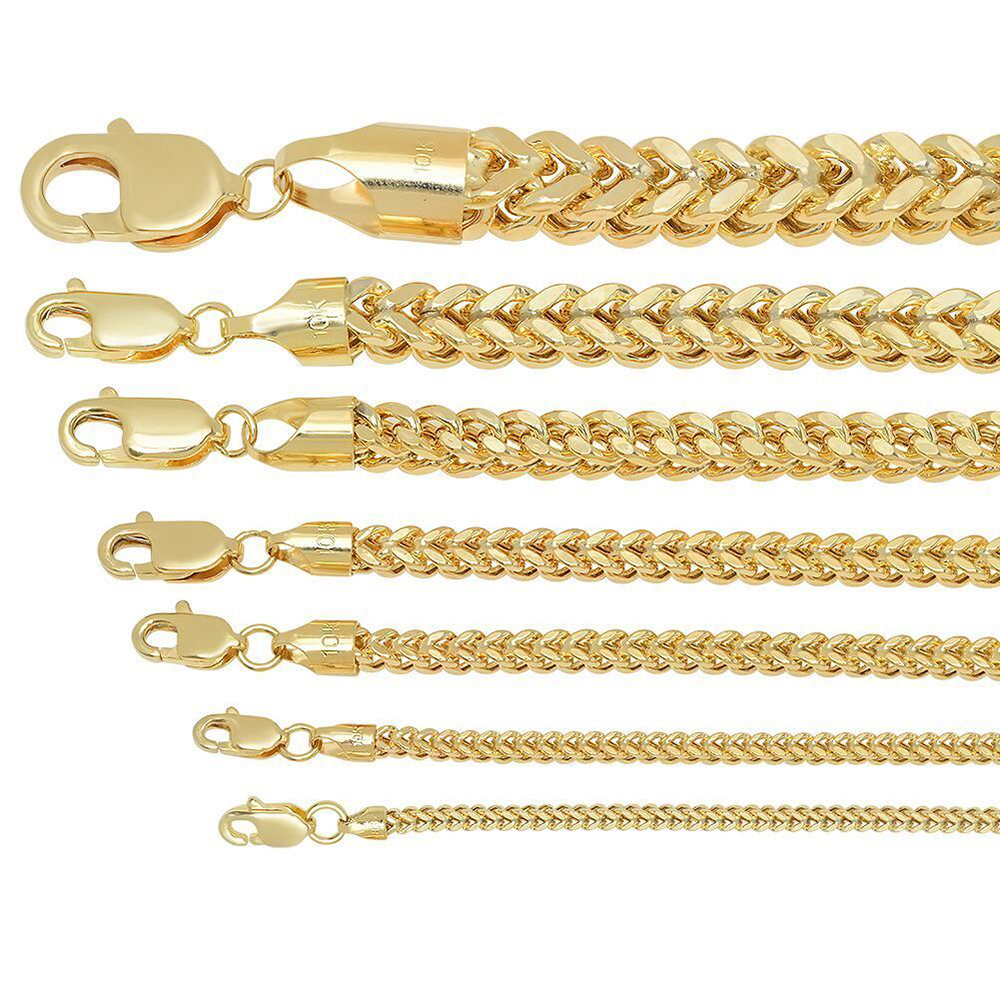 【楽天市場】フランクリンチェーン フランコチェーン Franco Chain 10k イエローゴールド Yellow Gold ネックレス