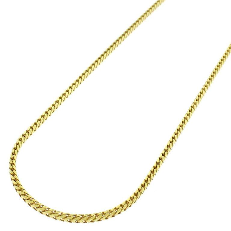 【送料無料】14K イエロー ゴールド 1.5mm ソリッド フランコ スクエア ボックス リンク ネックレス チェーン 41-61cm ダイヤモンド ジュエリー JOERODEO 【JACOB＆CO ジェイコブ アンド コー/Aqua Master アクアマスター/Joe Rodeo ジョーロデオ正規品販売店】