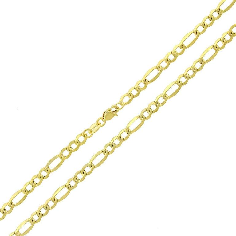 【送料無料】K14 イエロー ゴールド 3.5mm ホロー フィガロ リンク ネックレス チェーン 46-61cm ダイヤモンド ジュエリー JOERODEO 【JACOB＆CO ジェイコブ アンド コー/Aqua Master アクアマスター/Joe Rodeo ジョーロデオ正規品販売店】｜チェルシー 店
