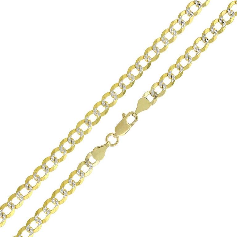 【送料無料】14K イエロー ゴールド 4.5mm キューバ カーブ リンク ダイヤモンド カット ツートン パヴェ ネックレス ダイヤモンド ジュエリー JOERODEO 【JACOB&CO ジェイコブ アンド コー/Aqua Master アクアマスター/Joe Rodeo ジョーロデオ正規品販売店】|チェルシー 店