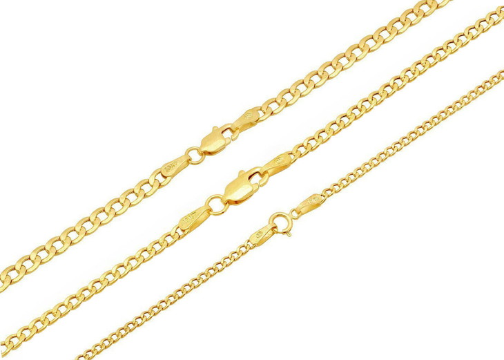 【送料無料】 10k ゴールドキューバンリンクチェーン ネックレス 2mm-3.5mm 41cm 46cm 51cm 56cm 61cm 67cm 72cm 77cm JOERODEO 【JACOB＆CO ジェイコブ アンド コー/Joe Rodeo ジョーロデオ/Techno by JPM テクノバイジェイピーエム正規品販売店】