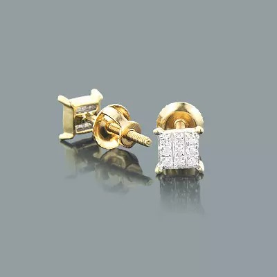 【貨物輸送無料】10K 10金 サクラ色ゴールド スモール 金剛石 スタッド ピアス 0.06 シングル JOERODEO 【JACOB＆CO ジェイコブ アンド コー/Aqua Master アクアマスター/Joe Rodeo ジョーロデオ 置き目品売りわたす店】