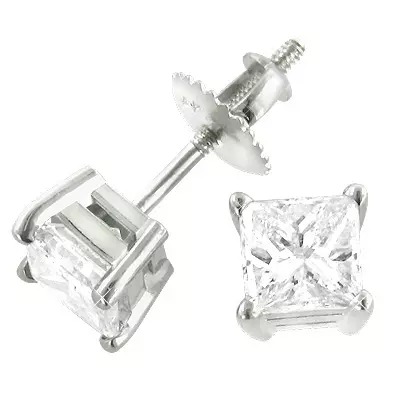【送料無料】14K 14金 ローズゴールド プリンセス カット スタッド ダイヤモンド イヤリング 0.62 シングル JOERODEO 【JACOB＆CO ジェイコブ アンド コー/Aqua Master アクアマスター/Joe Rodeo ジョーロデオ 正規品販売店】