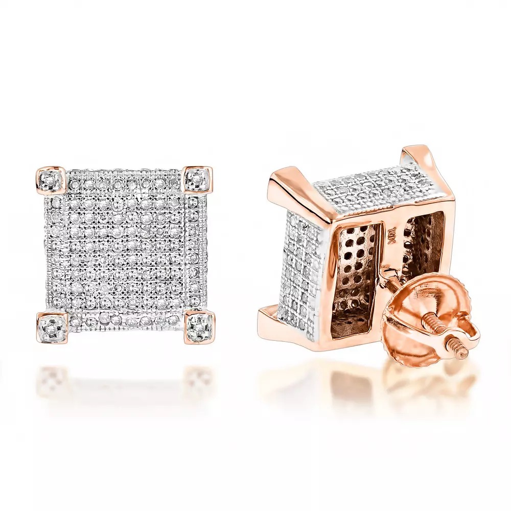 【送料無料】14K 14金 ローズゴールド リアル ダイヤモンド スタッド ピアス 0.85 シングル JOERODEO 【JACOB＆CO ジェイコブ アンド コー/Aqua Master アクアマスター/Joe Rodeo ジョーロデオ 正規品販売店】｜チェルシー 店
