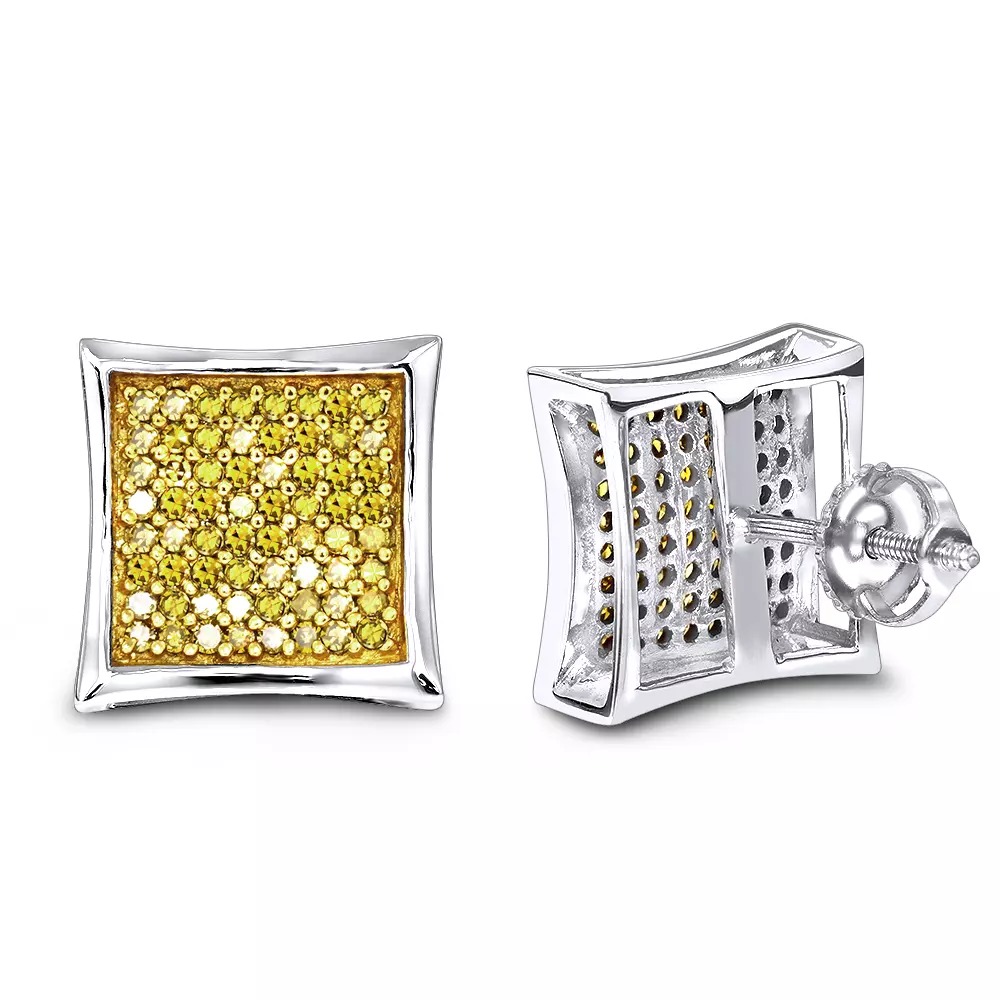 【貨物輸送無料】14K 14金 白いことゴールド 黄色 金剛石 スタッド ピアス 0.55 シングル JOERODEO 【JACOB＆CO ジェイコブ アンド コー/Aqua Master アクアマスター/Joe Rodeo ジョーロデオ 定まり品売りわたす店】