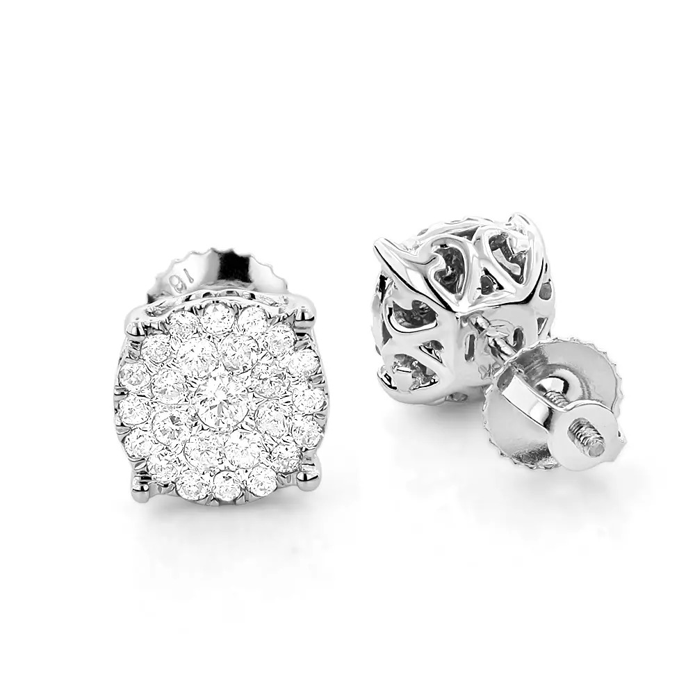 【貨物輸送無料】18K 18金 サクラ色ゴールド ラウンド 金剛石 パヴェ スタッド ピアスクラスター ルック 0.56 シングル JOERODEO 【JACOB＆CO ジェイコブ アンド コー/Aqua Master アクアマスター/Joe Rodeo ジョーロデオ 定まり品売りわたす店】