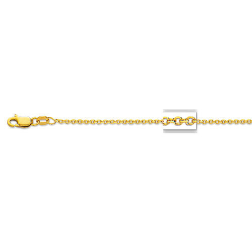 【送料無料】18K イエロー ゴールド ケーブル リンク ペンダント 約40cm 約1.5mm 約2.5g ネックレス ブレスレット JOERODEO 【JACOB＆CO ジェイコブ アンド コー/Aqua Master アクアマスター/Joe Rodeo ジョーロデオ/Techno by JPM テクノバイジェイピーエム 正規品販売店】