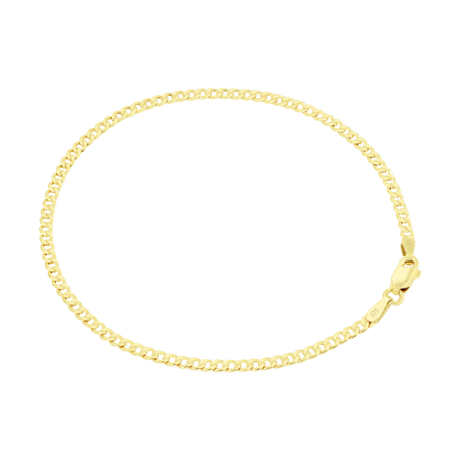 【送料無料】10K イエローゴールド キューバンチェーン 約2.5mm 約17cm ネックレス ブレスレット JOERODEO 【JACOB＆CO ジェイコブ アンド コー/Aqua Master アクアマスター/Joe Rodeo ジョーロデオ/Techno by JPM テクノバイジェイピーエム 正規品販売店】