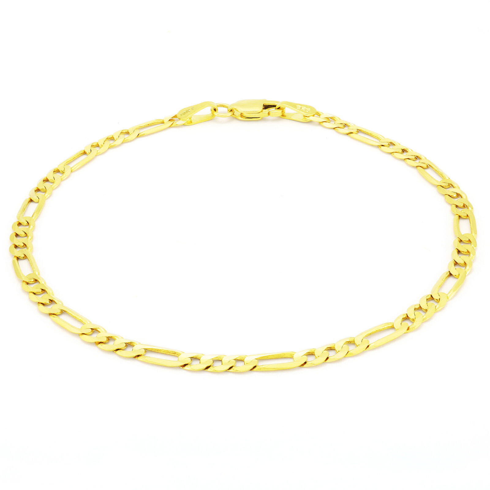 【送料無料】10K イエローゴールド イタリアンフィガロチェーン 約4mm 約22cm ネックレス ブレスレット JOERODEO 【JACOB＆CO ジェイコブ アンド コー/Aqua Master アクアマスター/Joe Rodeo ジョーロデオ/Techno by JPM テクノバイジェイピーエム 正規品販売店】