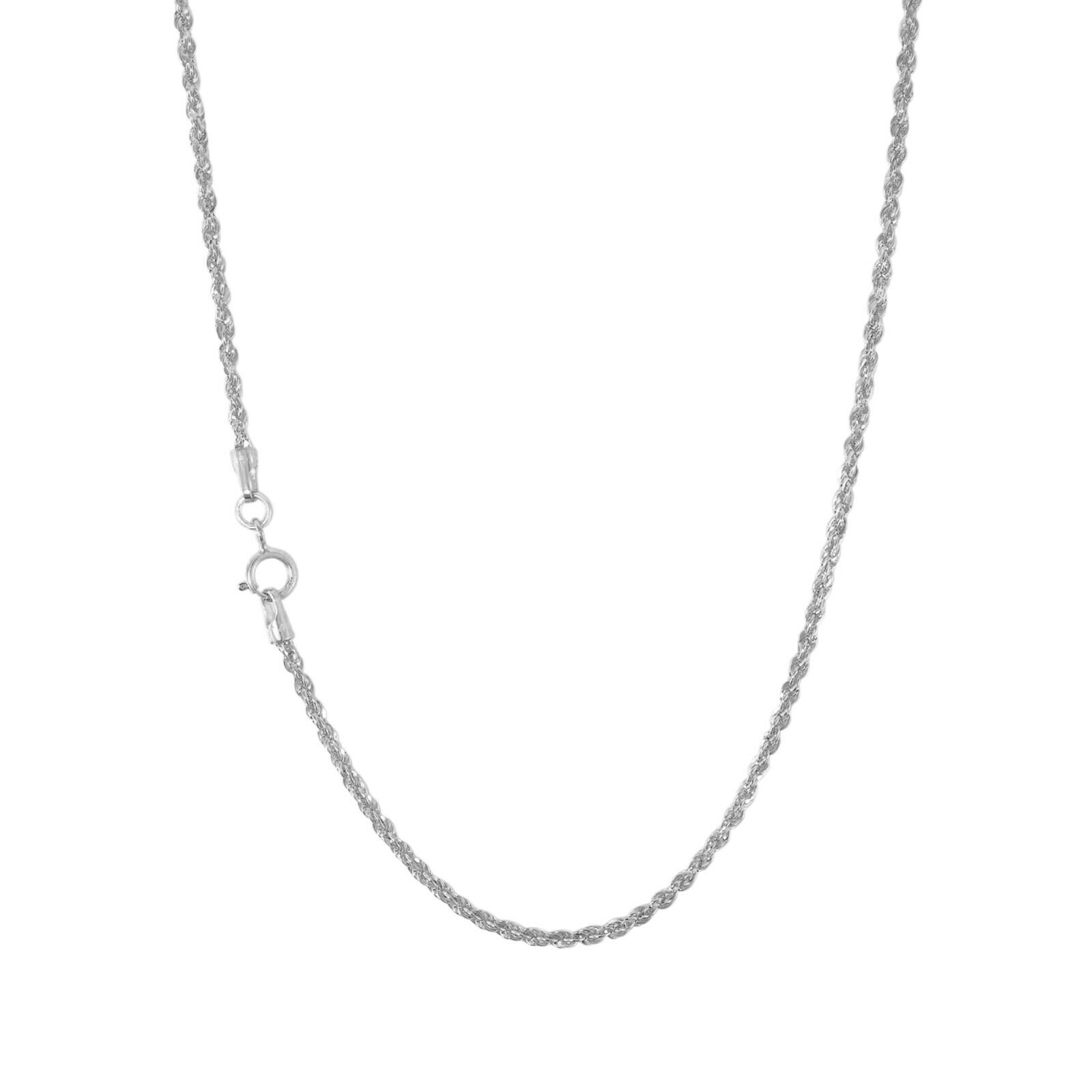 【送料無料】14K ホワイトゴールド ロープチェーン 約1.8mm 約51cm ネックレス ブレスレット JOERODEO 【JACOB＆CO ジェイコブ アンド コー/Aqua Master アクアマスター/Joe Rodeo ジョーロデオ/Techno by JPM テクノバイジェイピーエム 正規品販売店】
