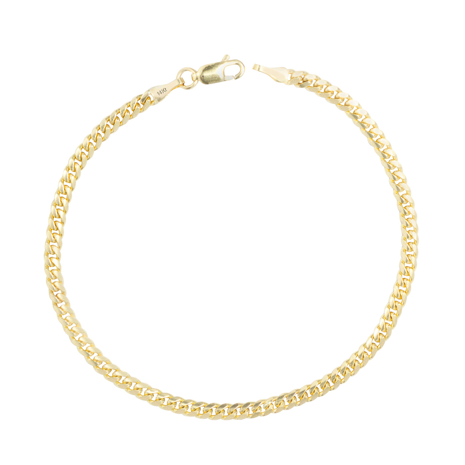 【送料無料】14K イエローゴールド キューバンチェーン 約3.5mm 約20cm ネックレス ブレスレット JOERODEO 【JACOB＆CO ジェイコブ アンド コー/Aqua Master アクアマスター/Joe Rodeo ジョーロデオ/Techno by JPM テクノバイジェイピーエム 正規品販売店】
