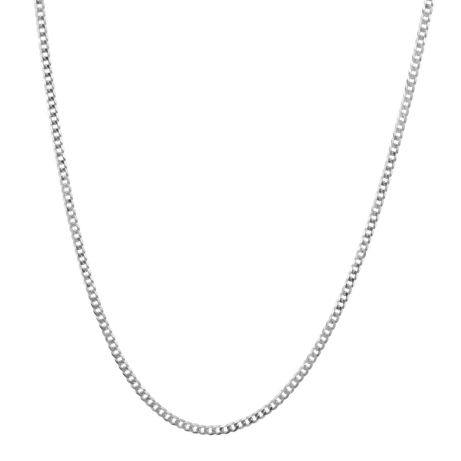 【送料無料】14K ホワイトゴールド キューバンチェーン 約2mm 約56cm ネックレス ブレスレット JOERODEO 【JACOB＆CO ジェイコブ アンド コー/Aqua Master アクアマスター/Joe Rodeo ジョーロデオ/Techno by JPM テクノバイジェイピーエム 正規品販売店】