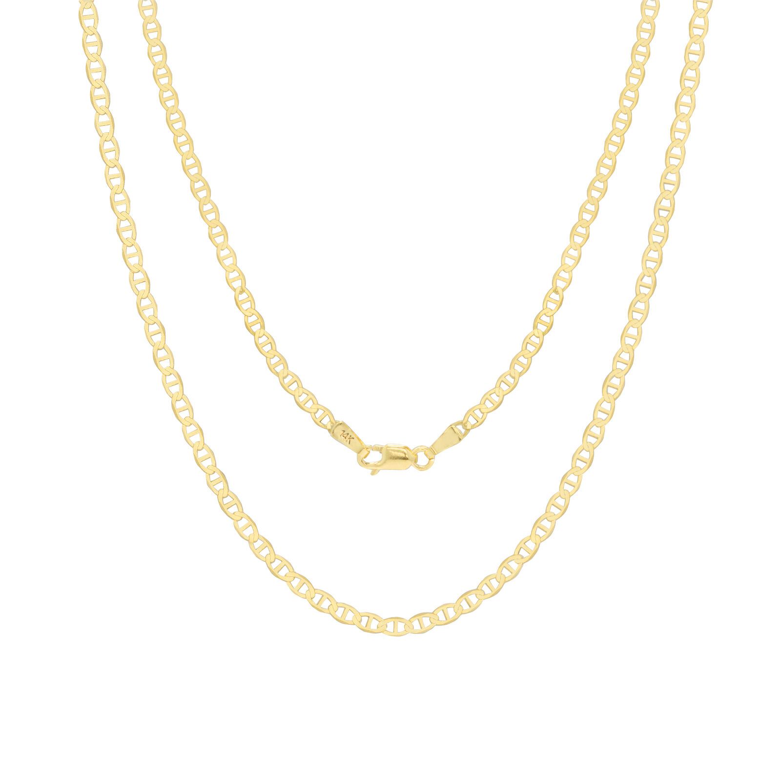 【送料無料】14K イエローゴールド マリーナチェーン 約3mm 約61cm ネックレス ブレスレット JOERODEO 【JACOB＆CO ジェイコブ アンド コー/Aqua Master アクアマスター/Joe Rodeo ジョーロデオ/Techno by JPM テクノバイジェイピーエム 正規品販売店】