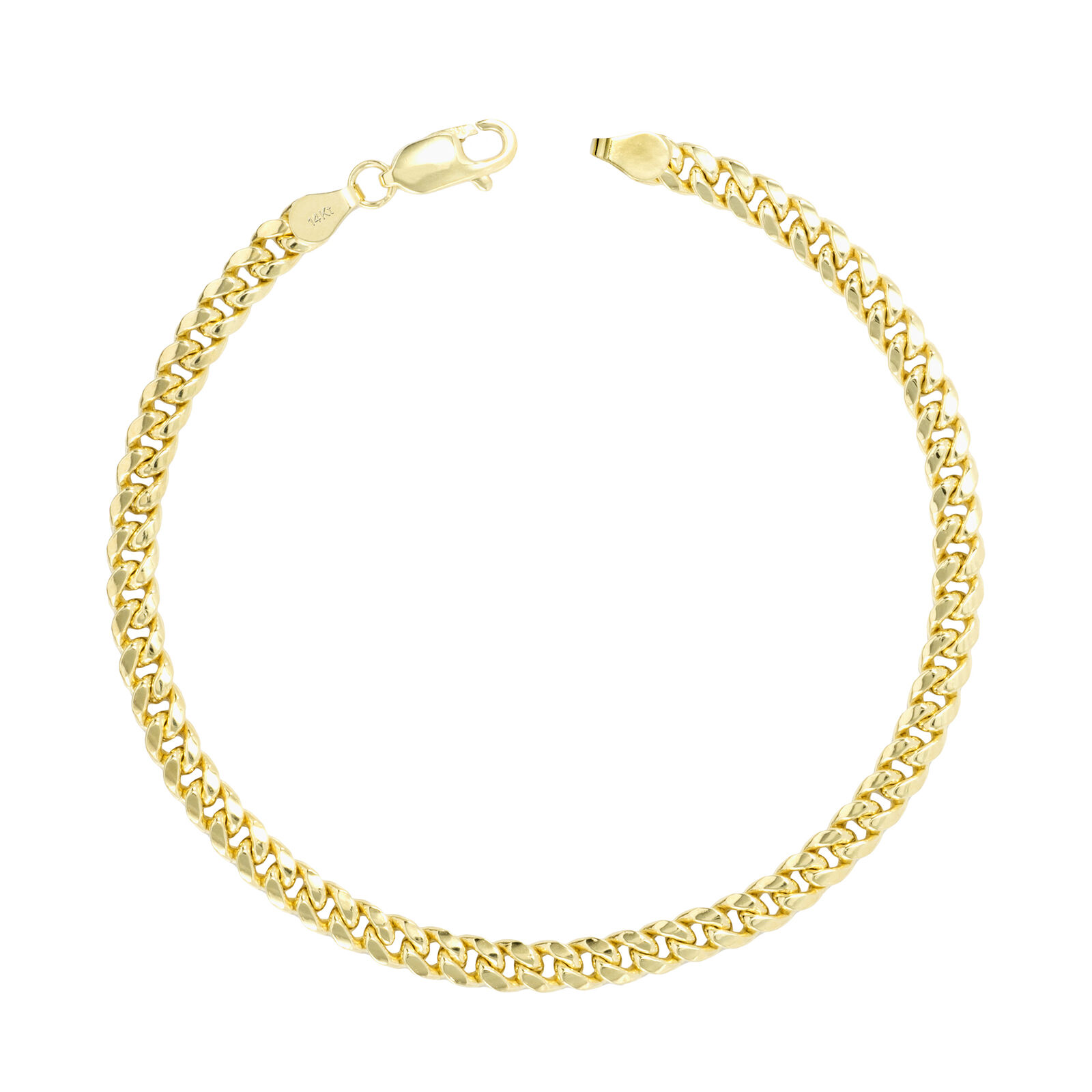 【送料無料】14K イエローゴールド キューバンチェーン 約4.5mm 約20.5cm ネックレス ブレスレット JOERODEO 【JACOB＆CO ジェイコブ アンド コー/Aqua Master アクアマスター/Joe Rodeo ジョーロデオ/Techno by JPM テクノバイジェイピーエム 正規品販売店】