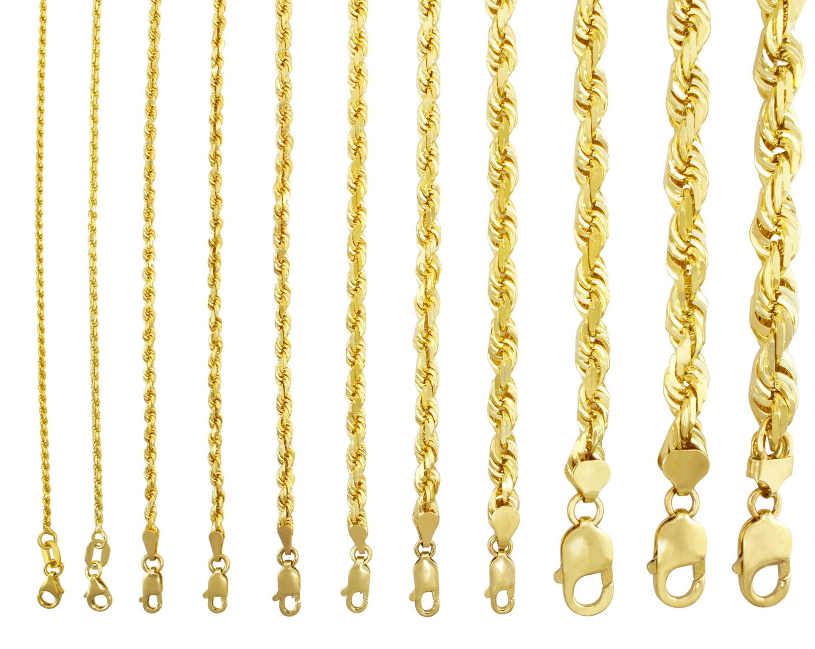 14K イエローゴールド ロープチェーン 約1.5mm 約17cm ネックレス ブレスレット JOERODEO
