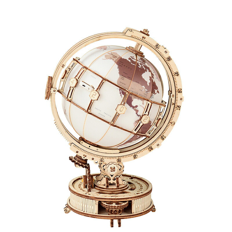 ３Ｄ型ウッドパネル地球儀高さ５３センチX胴経９５センチ大サイズ完成品オブジェ置物 3D型ウッドパネル地球儀高さ53センチX胴経95センチ大サイズ