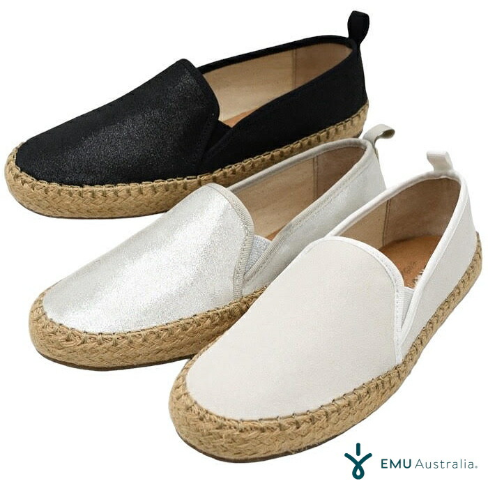 楽天市場】EMU Australia エミュ エミュー スリッポン Gum Metallic