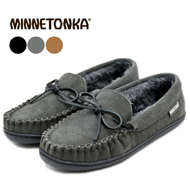 MINNETONKA ミネトンカ ファーモカシン CADENCE ケイデンス ボア フラット スエード 本革 モカシン フラットシューズ モカシンシューズ らくちん 軽量 あったか 秋冬 ファー｜シェルシェ エトワール