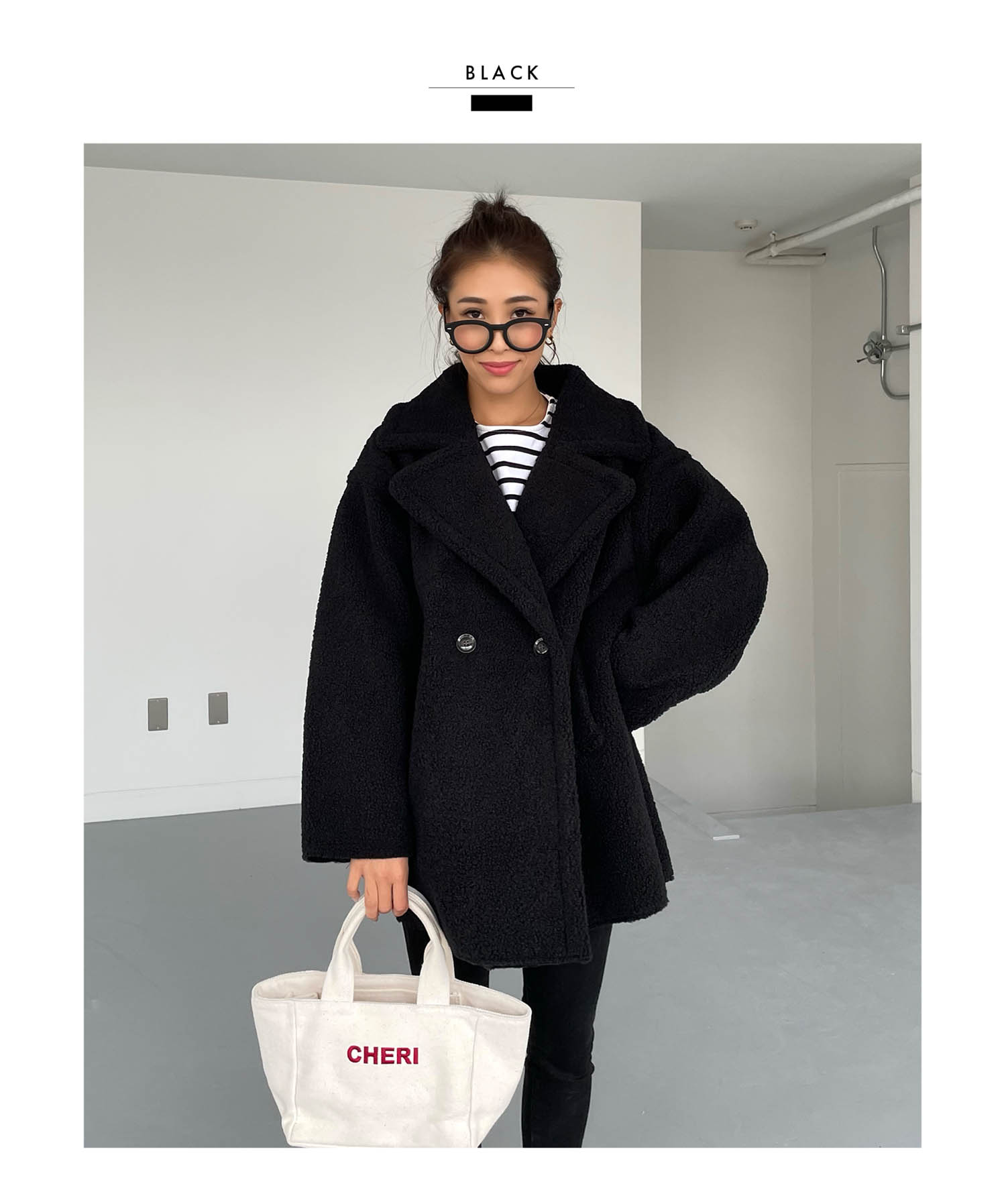 SALE】通常価格¥9,800→¥6,990 ボアジャケット アウター ミドル丈 