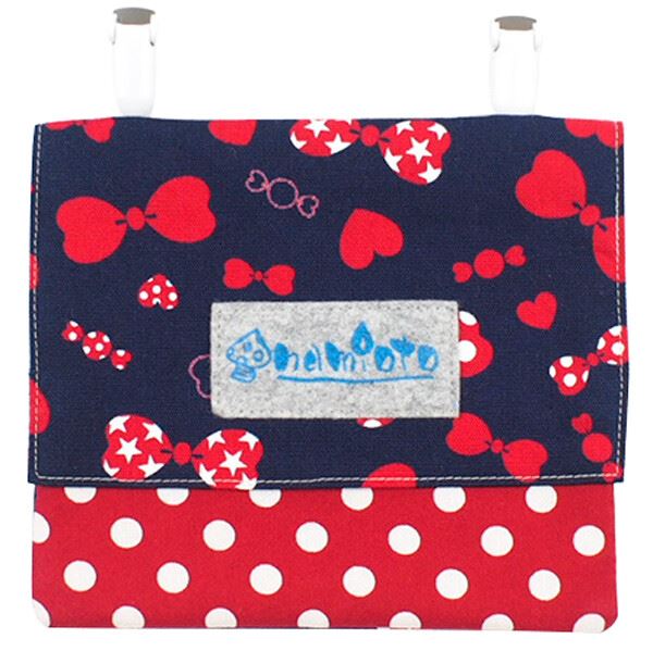 移動ポケット キャンディーリボン ネイビー 日本製《入園・入学》 rack画像