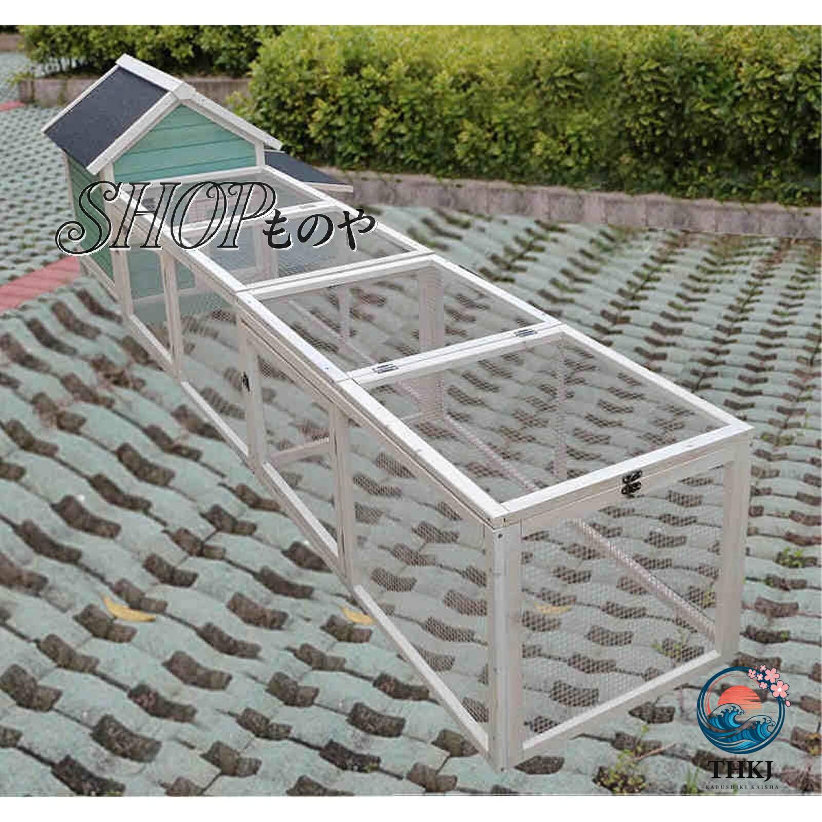 鶏小屋 屋外 大型 木製 + 亜鉛メッキ鋼製 鶏舎 鶏ペン 屋根付き 高耐久 庭用 農場用 耐候性 防雨 防風性 家禽ケージ ウサギハッチ 七面鳥 アヒル ガチョウ チキンラン アヒル ウサギの生息地用 飼育ケージ 組み立て簡単|cheriebijou