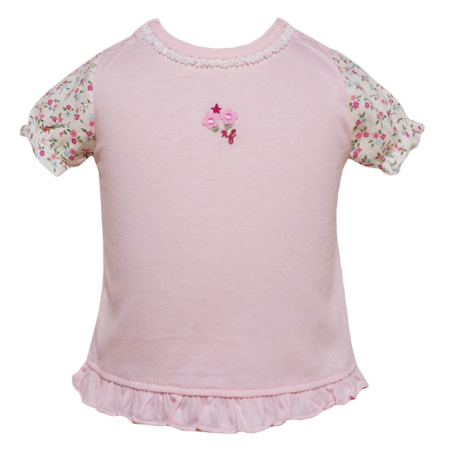 《SALE》 日本製 小花切替 即納最大半額 総合福袋 半袖Tシャツ ピンク