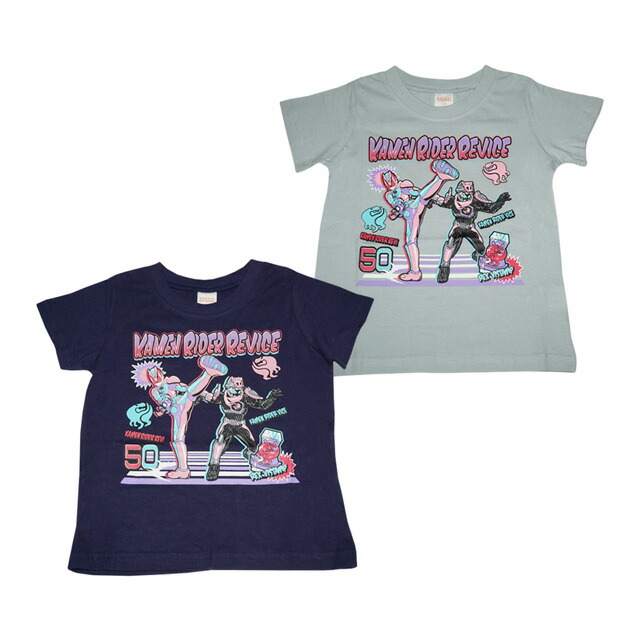 【本体綿100％】夏物 仮面ライダー リバイス REVICE 天竺 半袖Tシャツ画像