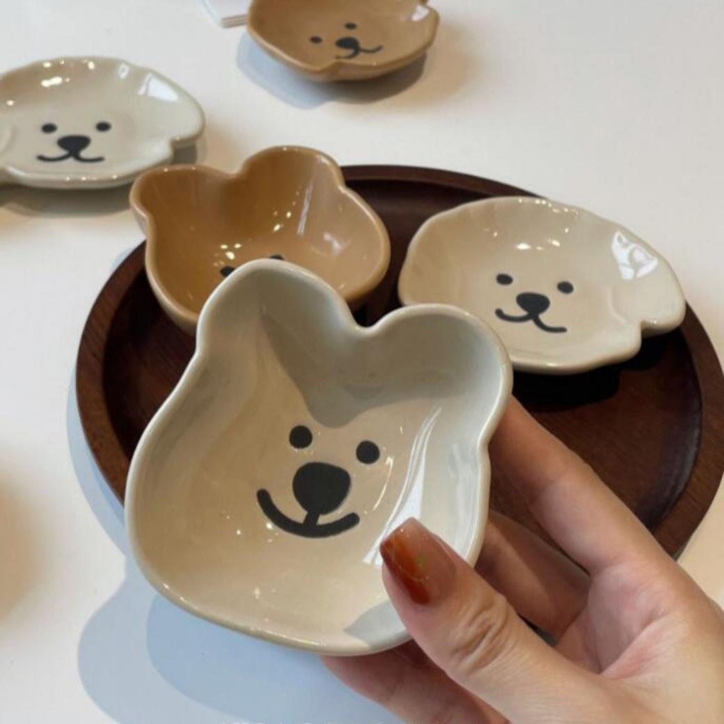 豆皿 なかよしわんちゃん 犬 Dog お皿 ミニ皿 醤油皿 取り皿