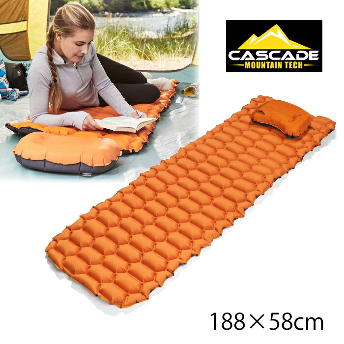 【楽天市場】スリーピングマット キャンプ シングル 軽い 持ち運び簡単！ キャンプなどにも 空気入れ付 Glamping グランピング