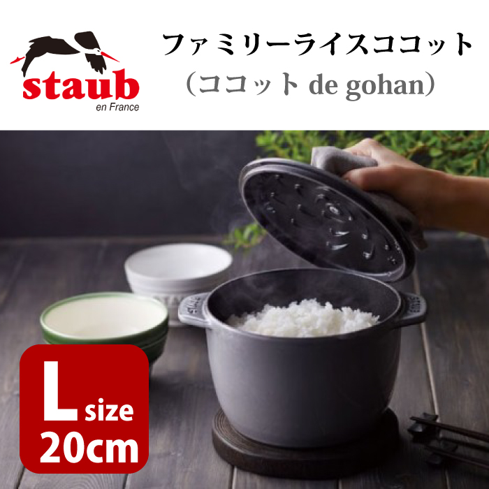 超美品！ストウブ ラ.ココットデゴハンL 20センチ キッチン/食器 調理