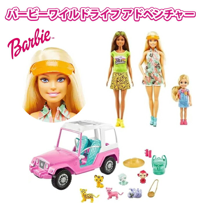 バービー お人形 セット 3体セット 車 ワイルドライフアドベンチャーギフトセット 子ども 女の子 プレゼント クリスマス お誕生日 アクセサリーセット Barbie Friends Wildlife Adventure Gift Set Thetechbulletin Com