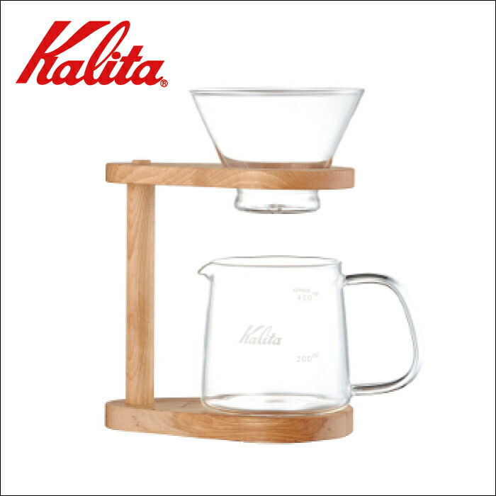 Kalita カリタ コーヒードリッパー 卓揃い 2 4者狙 Wdg 185 カリタ カール叢書 木製スタンド ネオ材木 ウェーブろ波器 ポット ドリップ祭事ポッド 400ml コーヒーポッド Cannes Encheres Com