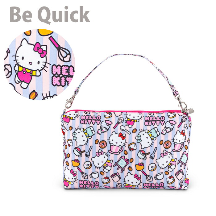 27％OFF 出産祝い 期間限定セール キティ キティちゃん ハローキティ 大人 ポーチ おむつポーチ be ジュジュビ 化粧ポーチ ビークイック jujube Kitty quickHello セール パーティーバッグ
