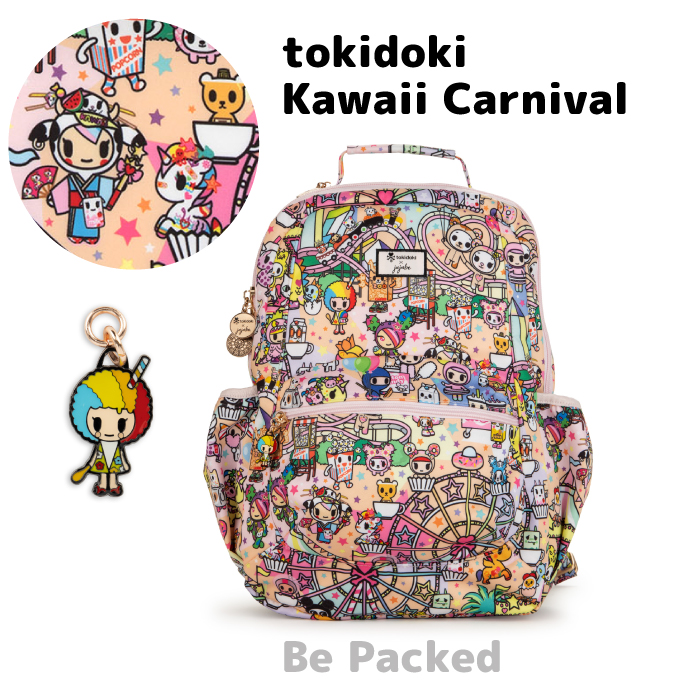 気質アップ Tokidoki リュック マザーズリュック マザーズバッグ ママリュック ママバッグ トキドキ Jujube ジュジュビ ビーパックド Bepacked テフロン加工 かわいい 小学生 女の子 キャラ Pop 高い品質 Ilsudest It