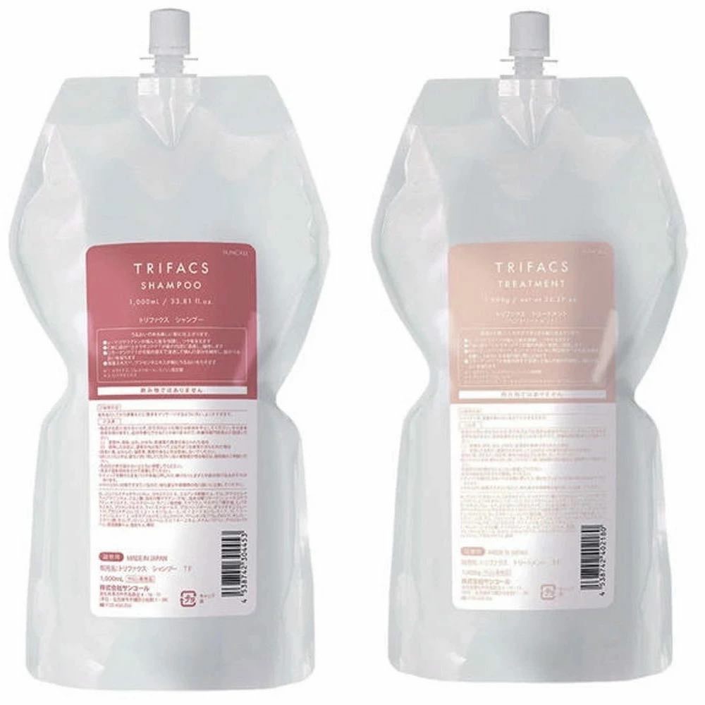 サンコール トリファクス シャンプー + トリートメント 1000mL + 1000g 　レフィルセット