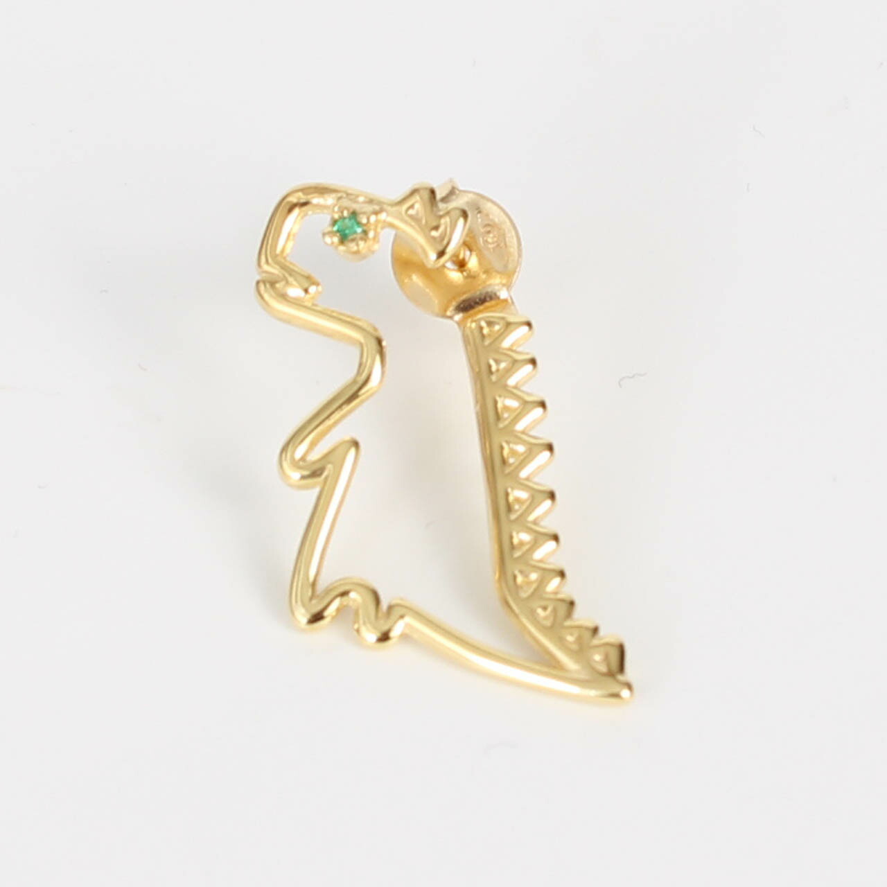 アリータ ALIITA ピアス DINO ESMERALDA DINOSAUR EMERALD EARRING SINGLE [片耳 ダイナソー ピアス シングル 恐竜] レディース ESPU7I0023YG09K 9KT【2026SS】