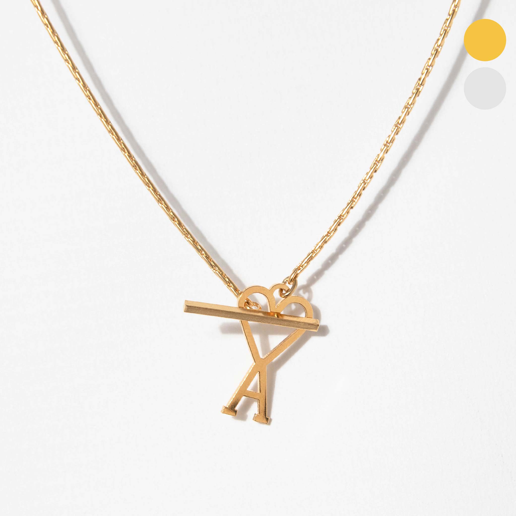 ネックレス・ペンダント Ami Gold l Adc 2 In 1 Chain Necklace AMI PARIS - GOLD ADC 2 IN 1 CHAIN NECKLACE – LE LABO STORE