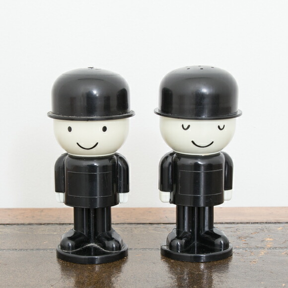 【楽天市場】HOMEPRIDE FRED フレッド君 Vintage Salt Pepper Cruet Pots Set BLACK
