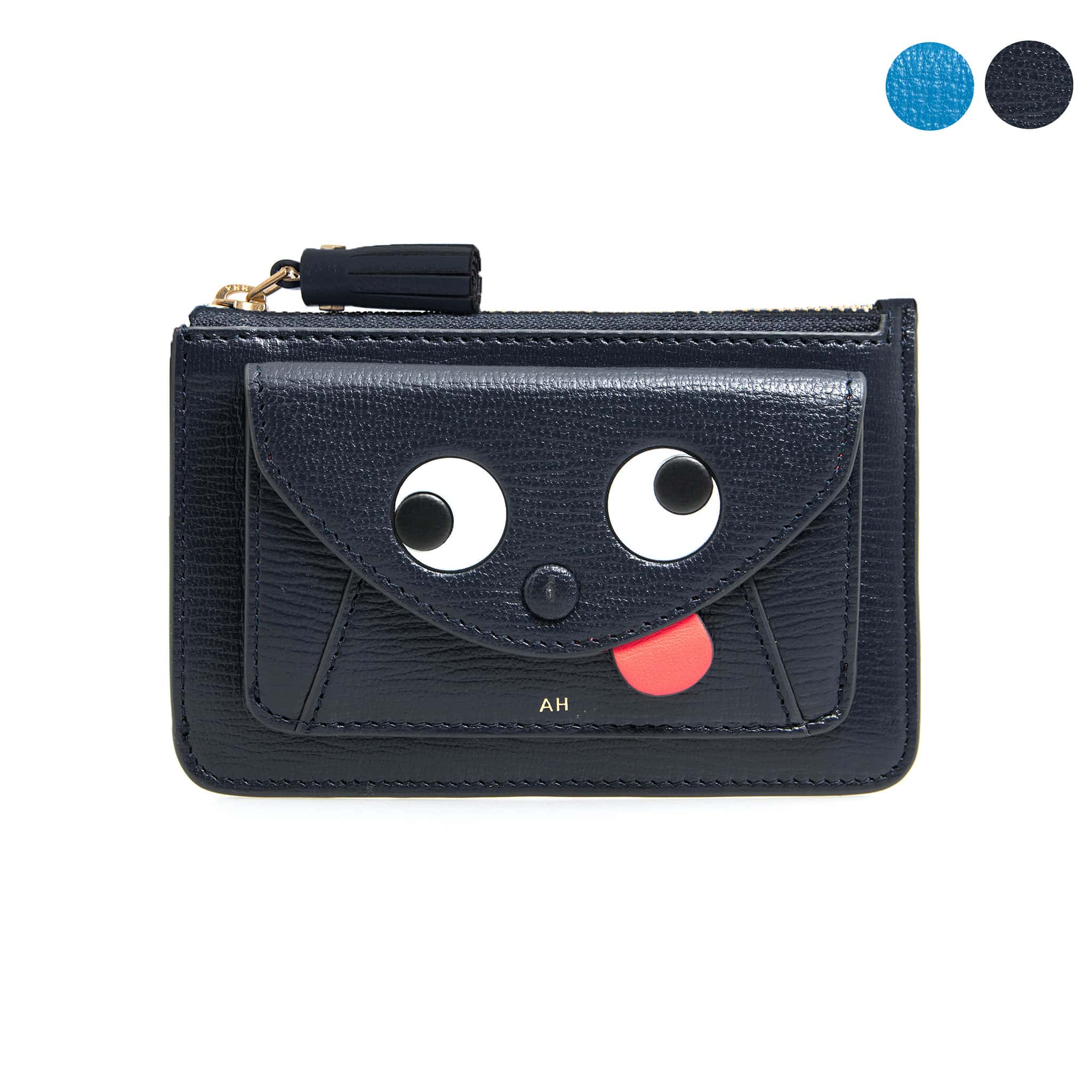 アニヤハインドマーチ ANYA HINDMARCH 財布 レディース カードケース/コインケース ZANY [ザニー] ENVELOPE ZIPPED  CARD CASE 5050925 GRAINY CAPRA【英国】【2023AW】 | ChelseaGardensUK