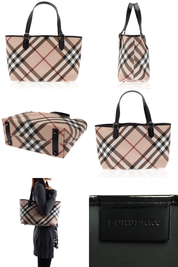 burberry nova check tote large