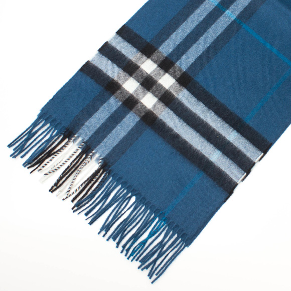 burberry blue check scarf