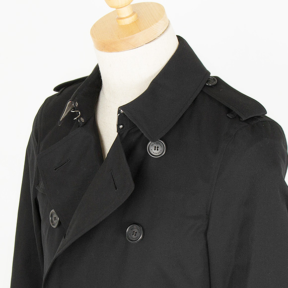 burberry black trench