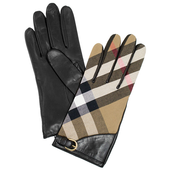 burberry gloves womens black