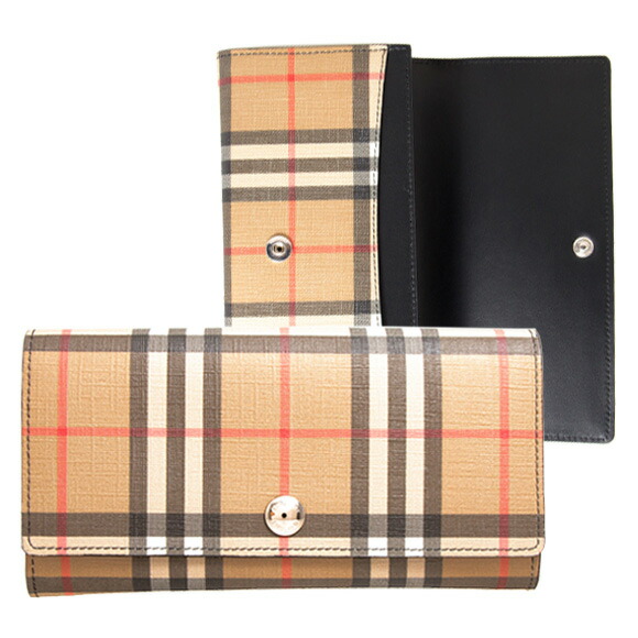 楽天市場 バーバリー Burberry 財布 レディース 長財布 アーカイブベージュ ヴィンテージチェック柄 Halton 2 80151161 Dfc 115169 A1189 Black 英国 Chelseagardensuk