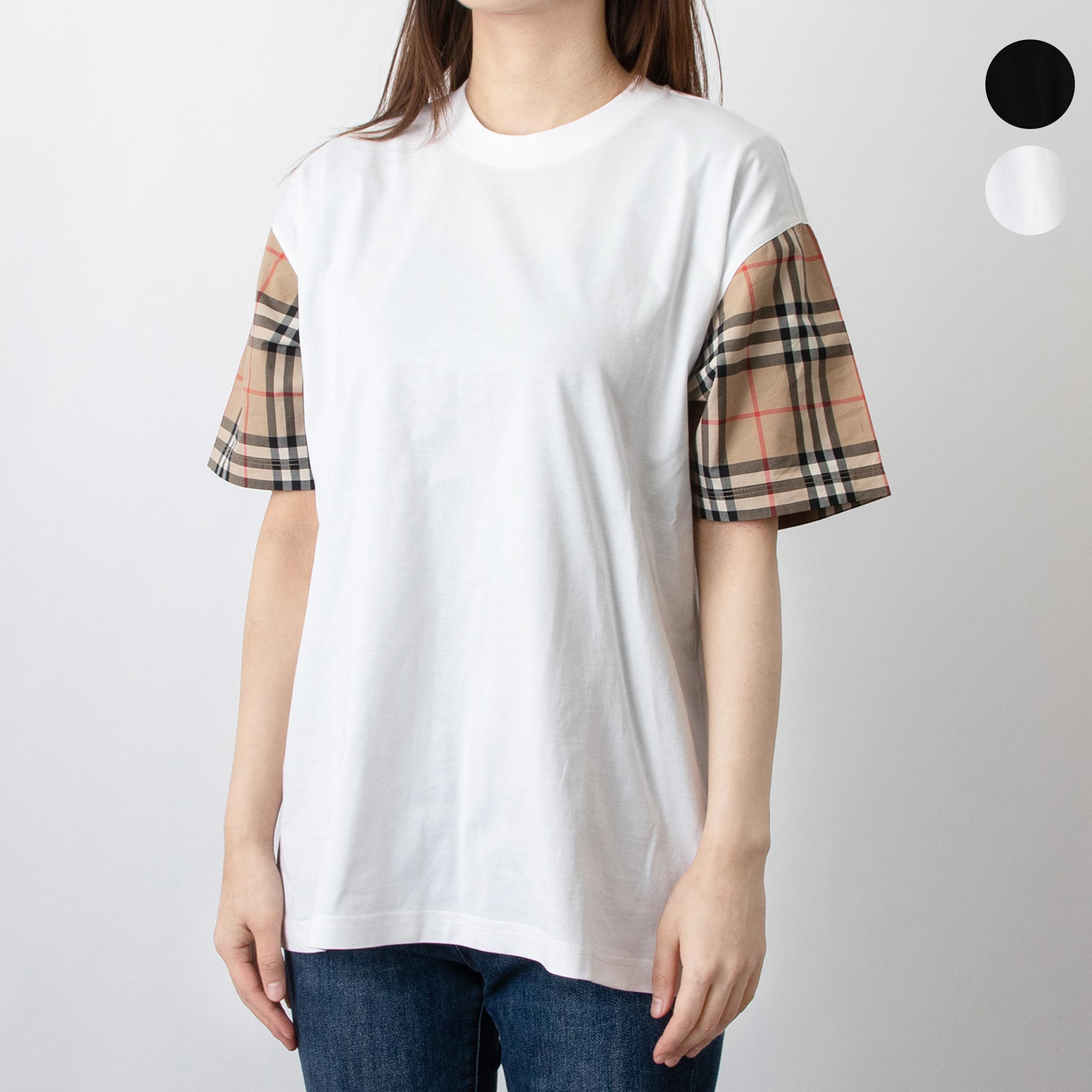 BURBERRY　バーバリー レディース　シャツ　半袖　刺繍　レディース M 良品】BURBERRY バーバリー ロゴ刺繍ノバストライプ半袖シャツ M