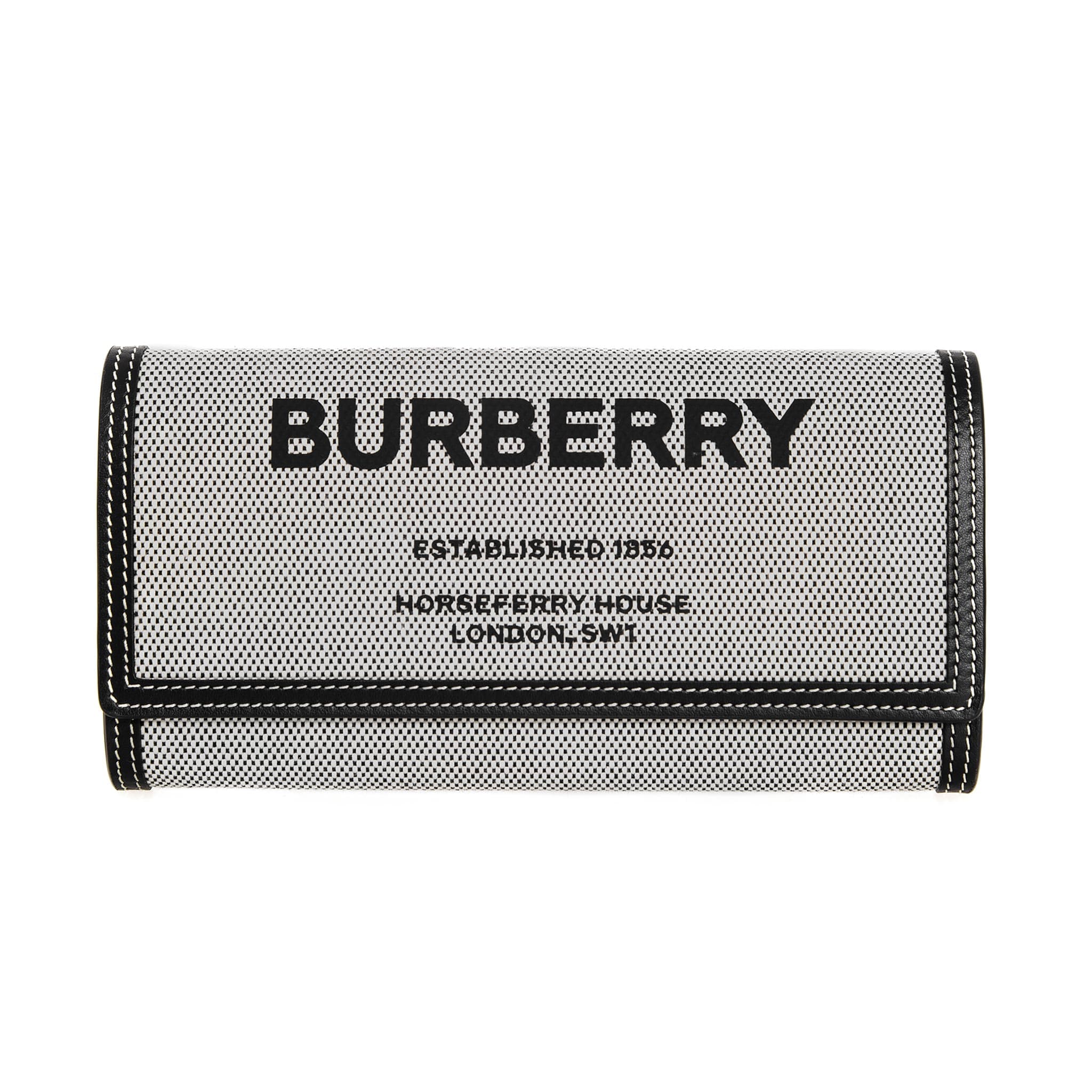 BURBERRY バーバリー 財布 ホースフェリープリント コットンキャンバス-