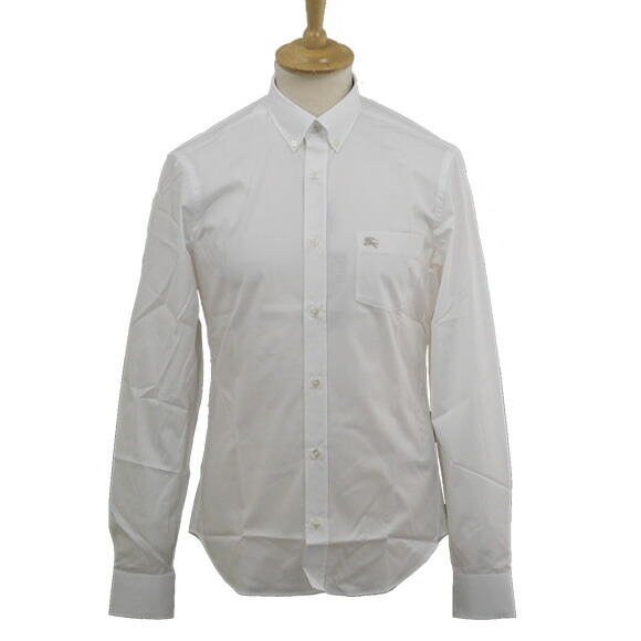 white burberry button down