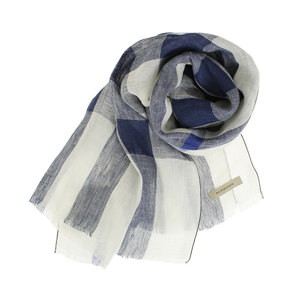 burberry linen scarf